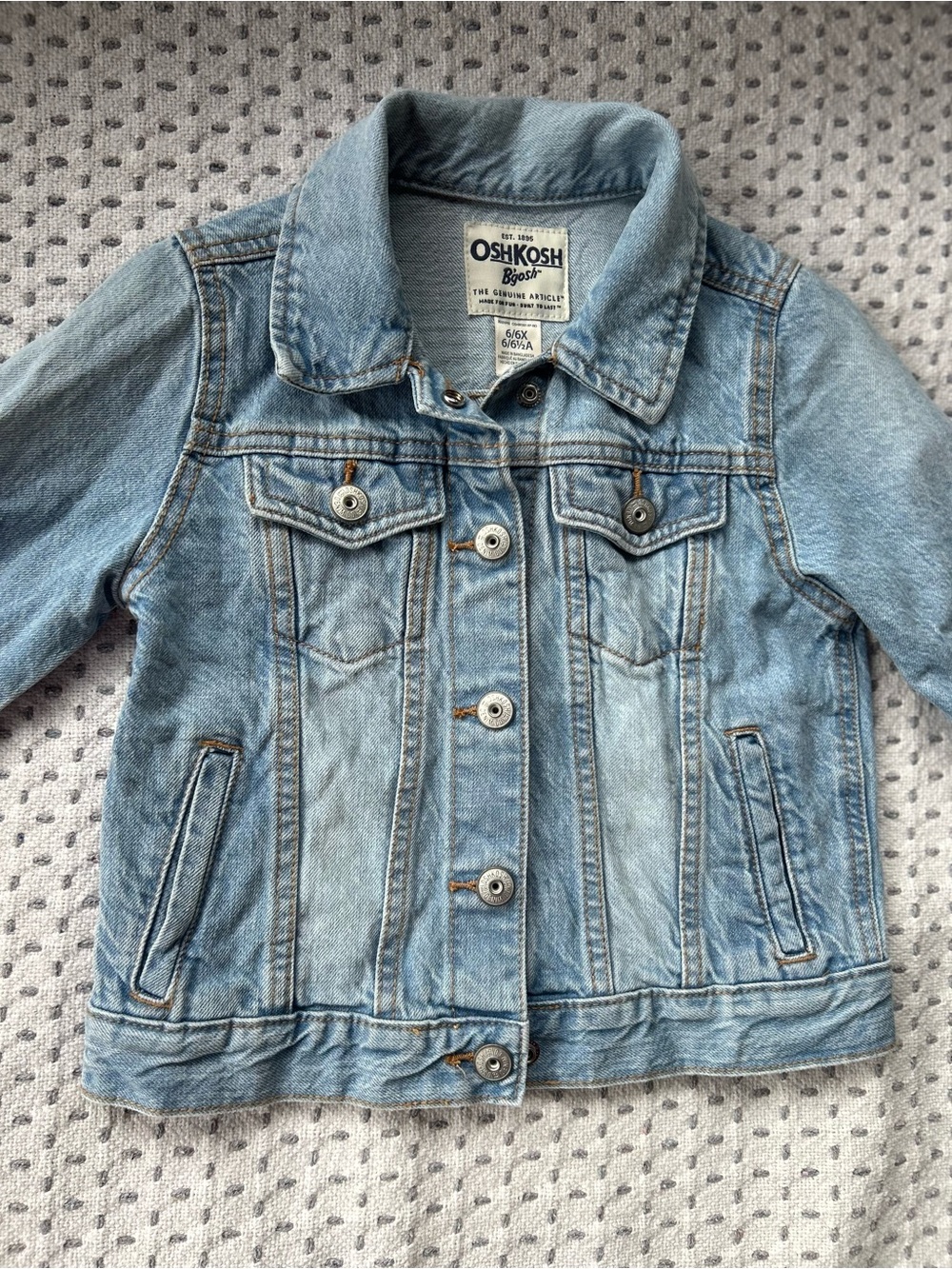 OshKosh B'gosh Light Blue Denim Kids Jean Jacket